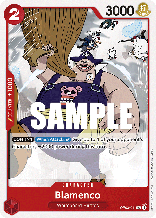 OP03-011 UC ENG Blamenco Uncommon character card