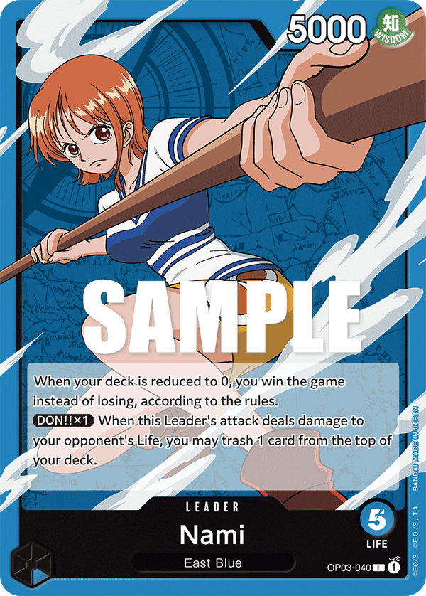 OP03-040 L ENG Nami Leader card