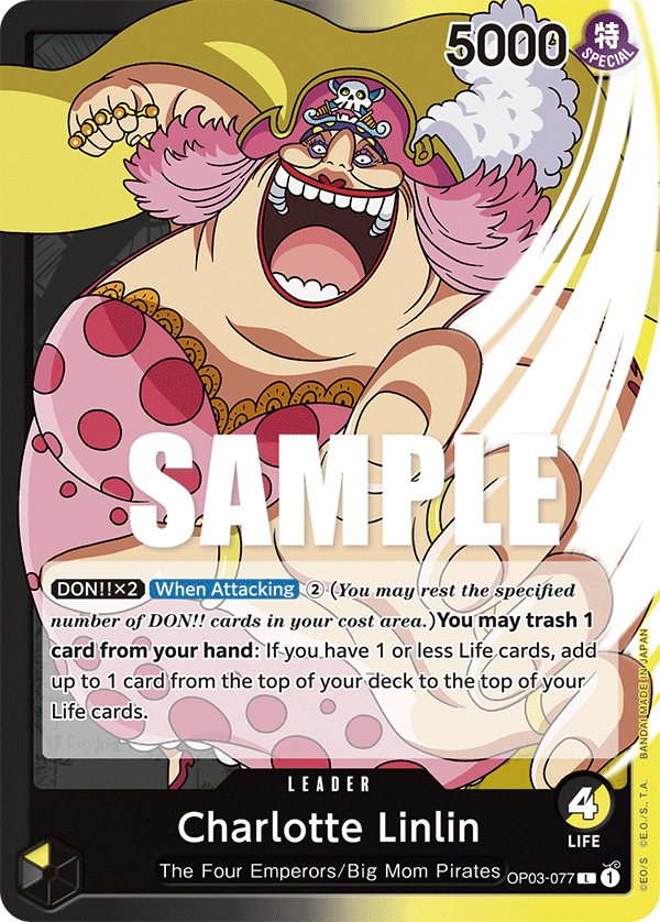 OP03-077 L ENG Charlotte Linlin Leader card