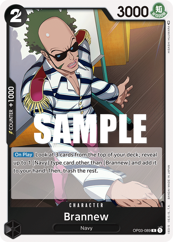 OP03-089 R ENG Brannew Rare Character Card