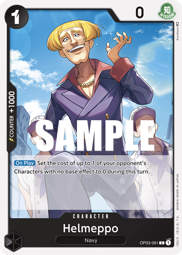 OP03-091 C ENG Helmeppo Common Character Card
