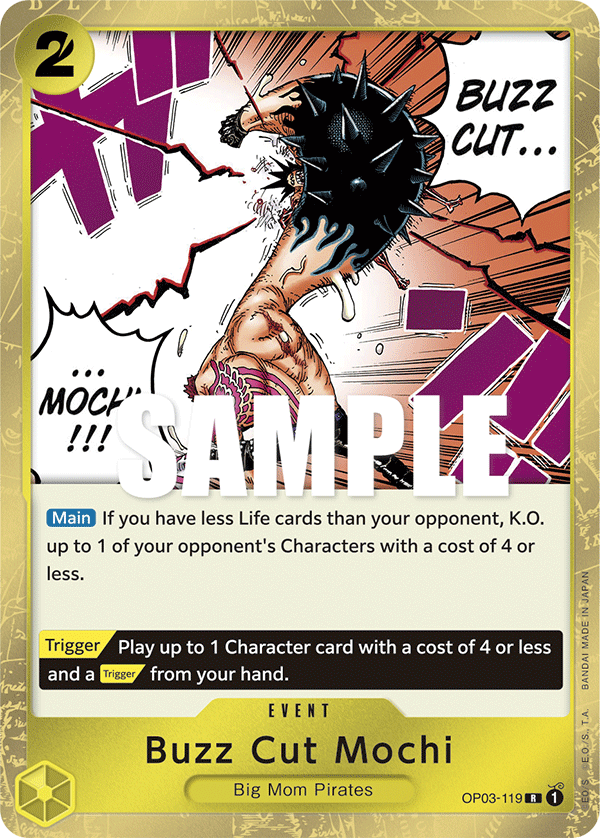 OP03-119 R ENG Buzz Cut Mochi Rare Event Card