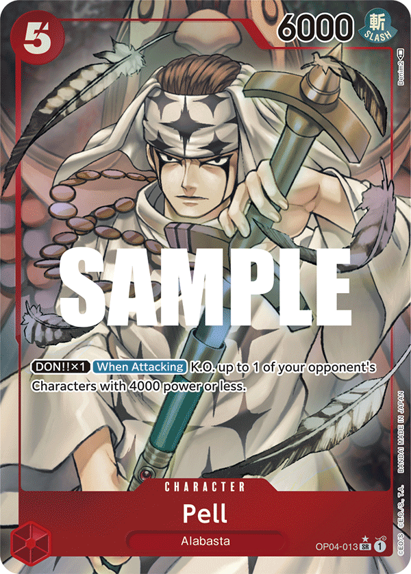 OP04-013 SR ENG Pell (Parallel) Super Rare Character Card – Boutique Carte One Piece