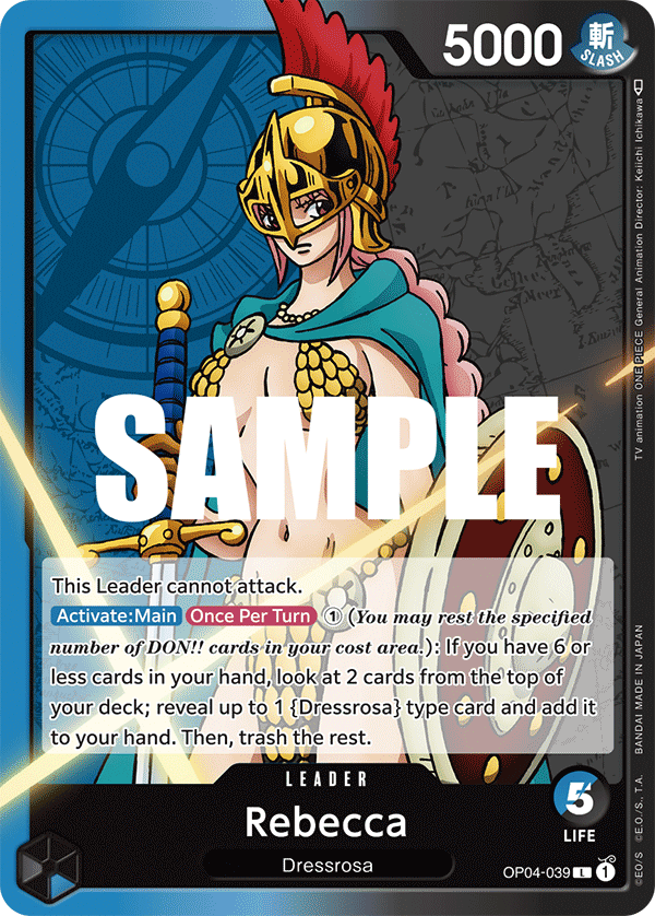OP04-039 L ENG Rebecca Leader card