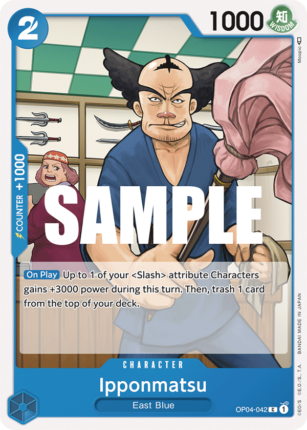 OP04-042 C ENG Ipponmatsu Carte personnage commune