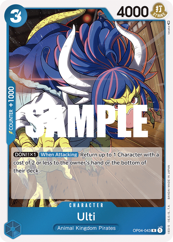 OP04-043 R ENG Ulti Rare Character Card – Boutique Carte One Piece