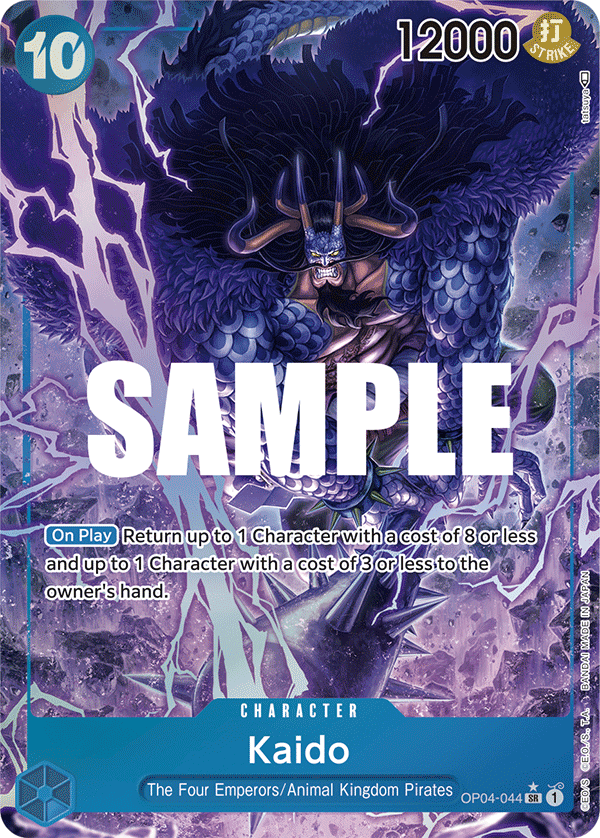 op 04 rare cards OP04-044 SR ENG Kaido (Parallel) Super Rare Character Card – Boutique Carte One Piece