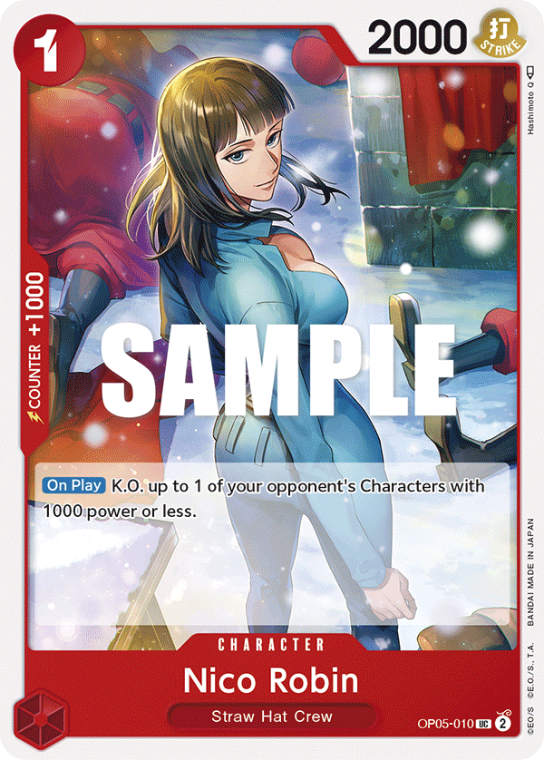 OP05-010 UC ENG Nico Robin Carte personnage uncommon
