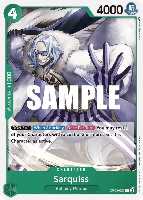 OP05-026 C ENG Sarquiss Carte personnage commune