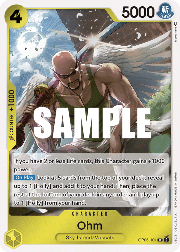 OP05-101 R ENG Ohm Rare Character Card – Boutique Carte One Piece