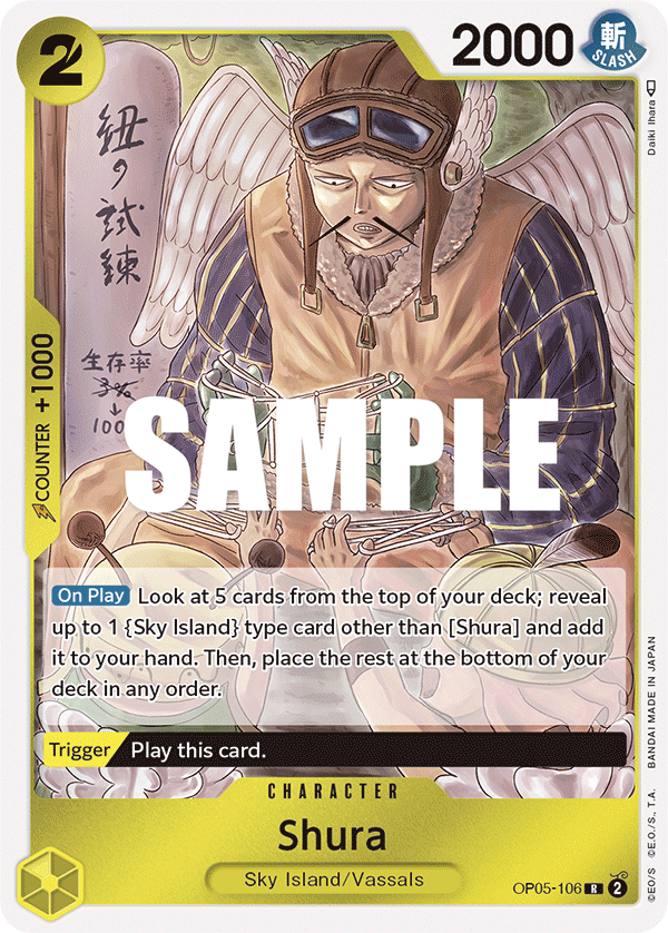 OP05-106 R ENG Shura Carte personnage rare