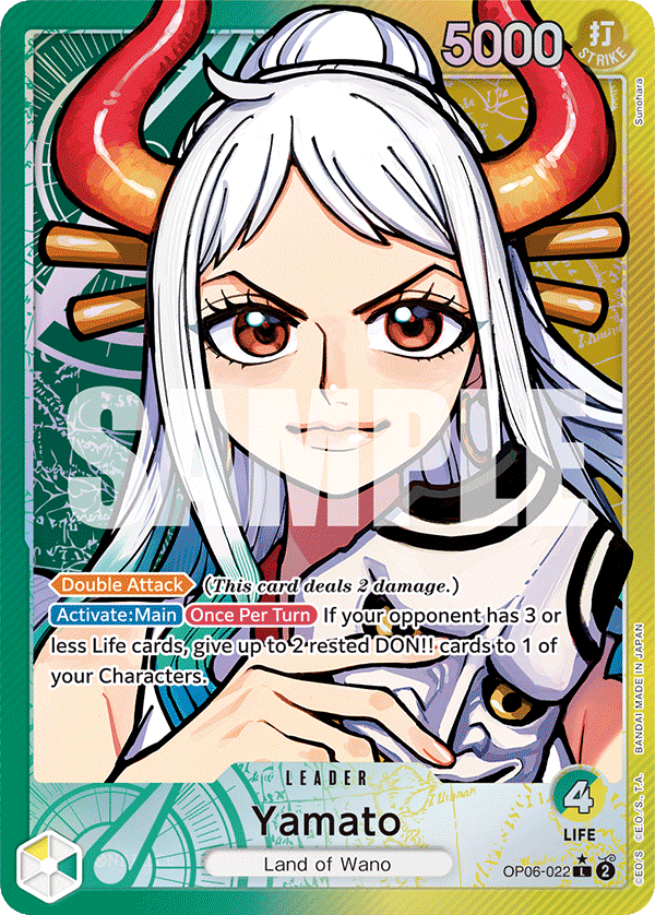 OP06-022 L ENG Yamato (Parallèle) Carte leader