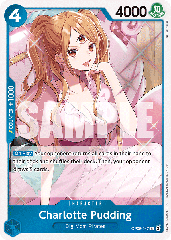 OP06-047 R ENG Charlotte Pudding Rare Character Card