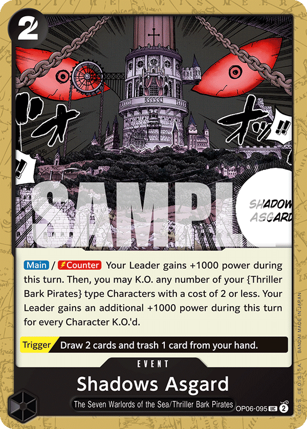 OP06-095 UC ENG Shadows Asgard Uncommon Event Card