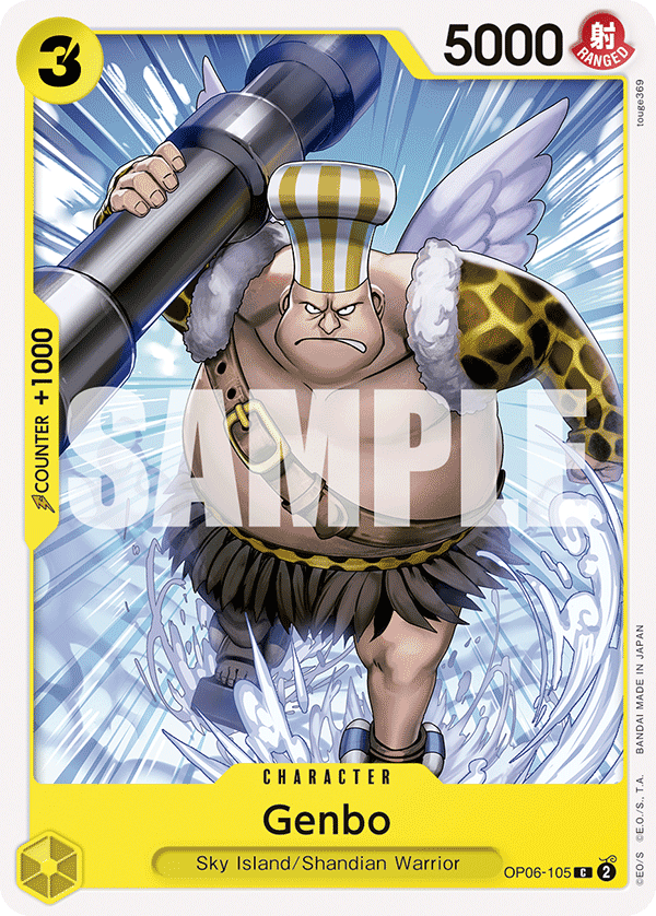 OP06-105 C ENG Genbo Common Character Card