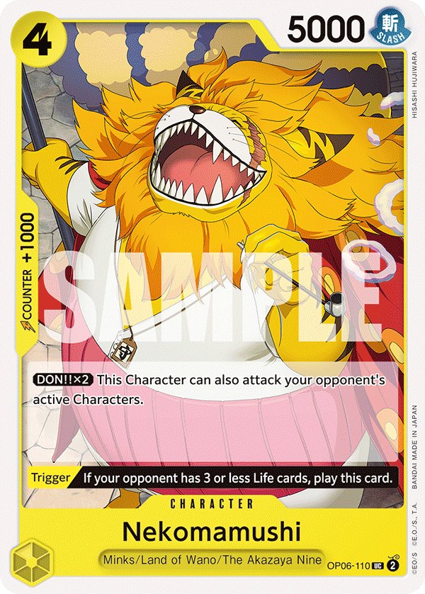 OP06-110 UC ENG Nekomamushi Uncommon Character Card