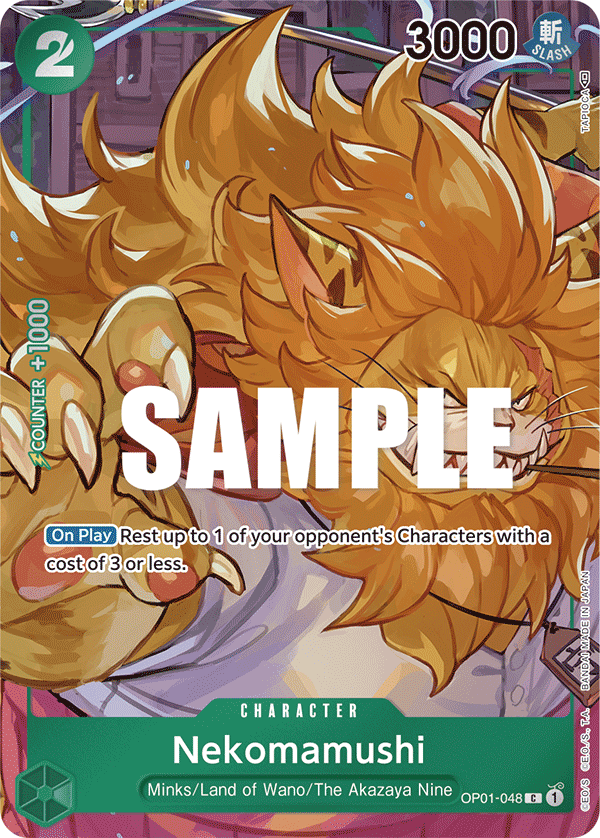 OP01-048 C ENG Nekomamushi Parallèle Carte personnage commune