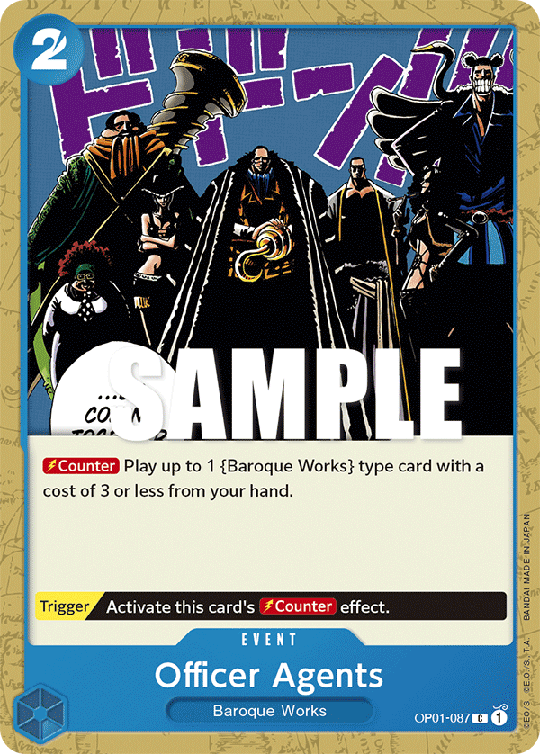 OP01-087 C ENG Officer Agents Common event card