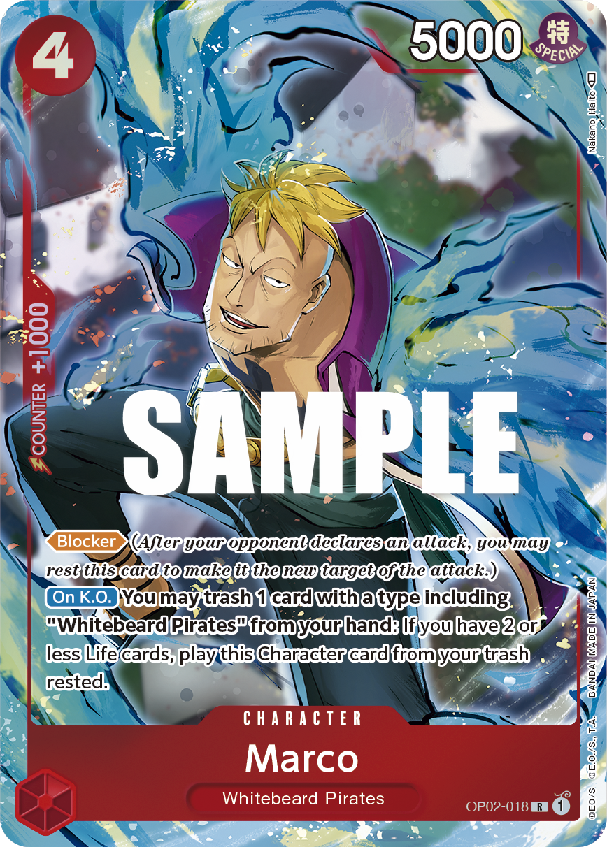 OP02-018 R ENG Marco Parallel Rare Character Card