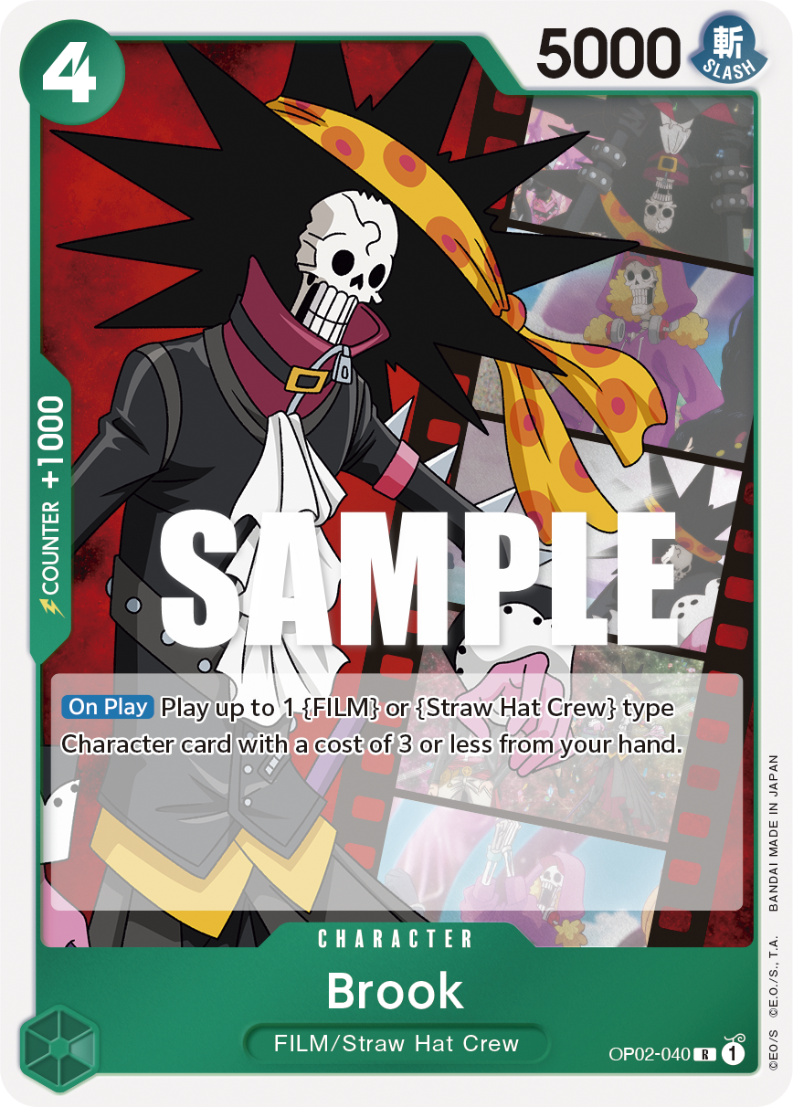 OP02-040 R ENG Brook Rare Character Card