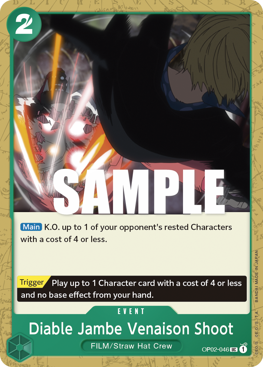 OP02-046 UC ENG Diable Jambe Venaison Shoot Uncommon Event Card
