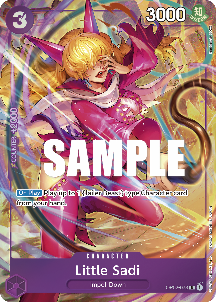 OP02-073 R ENG Little Sadi Parallel Rare Character Card