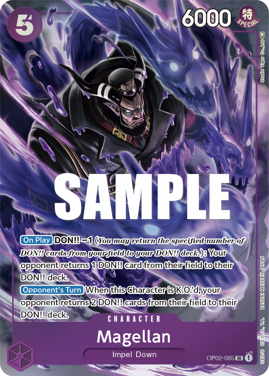 OP02-085 SR ENG Magellan Parallel Super Rare Character Card