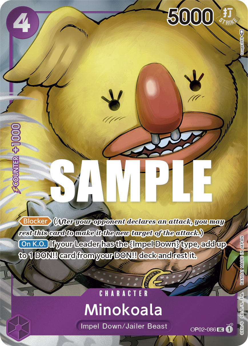 OP02-086 UC ENG Minokoala Parallel Uncommon Character Card