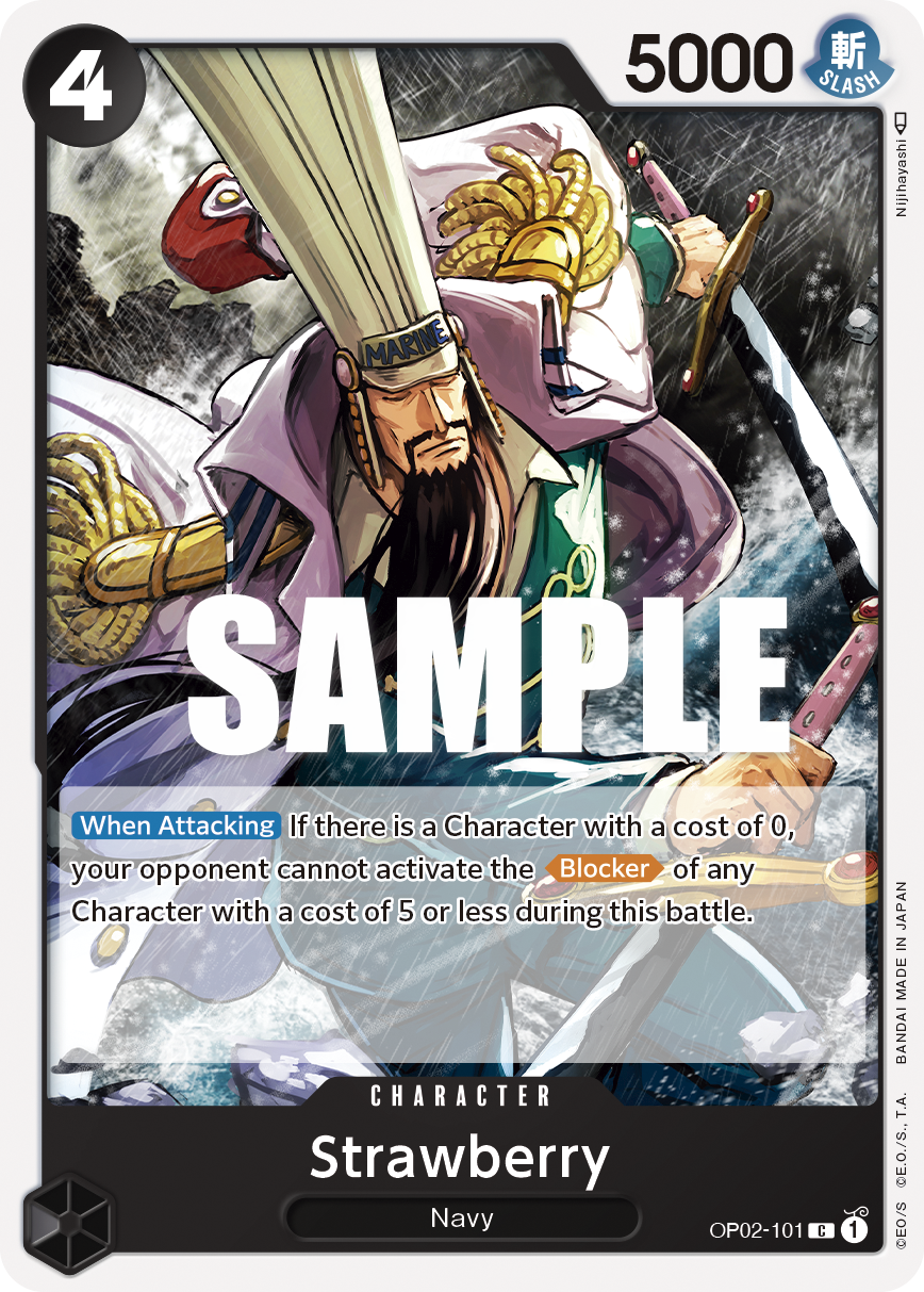OP02-101 C ENG Strawberry Common Character Card