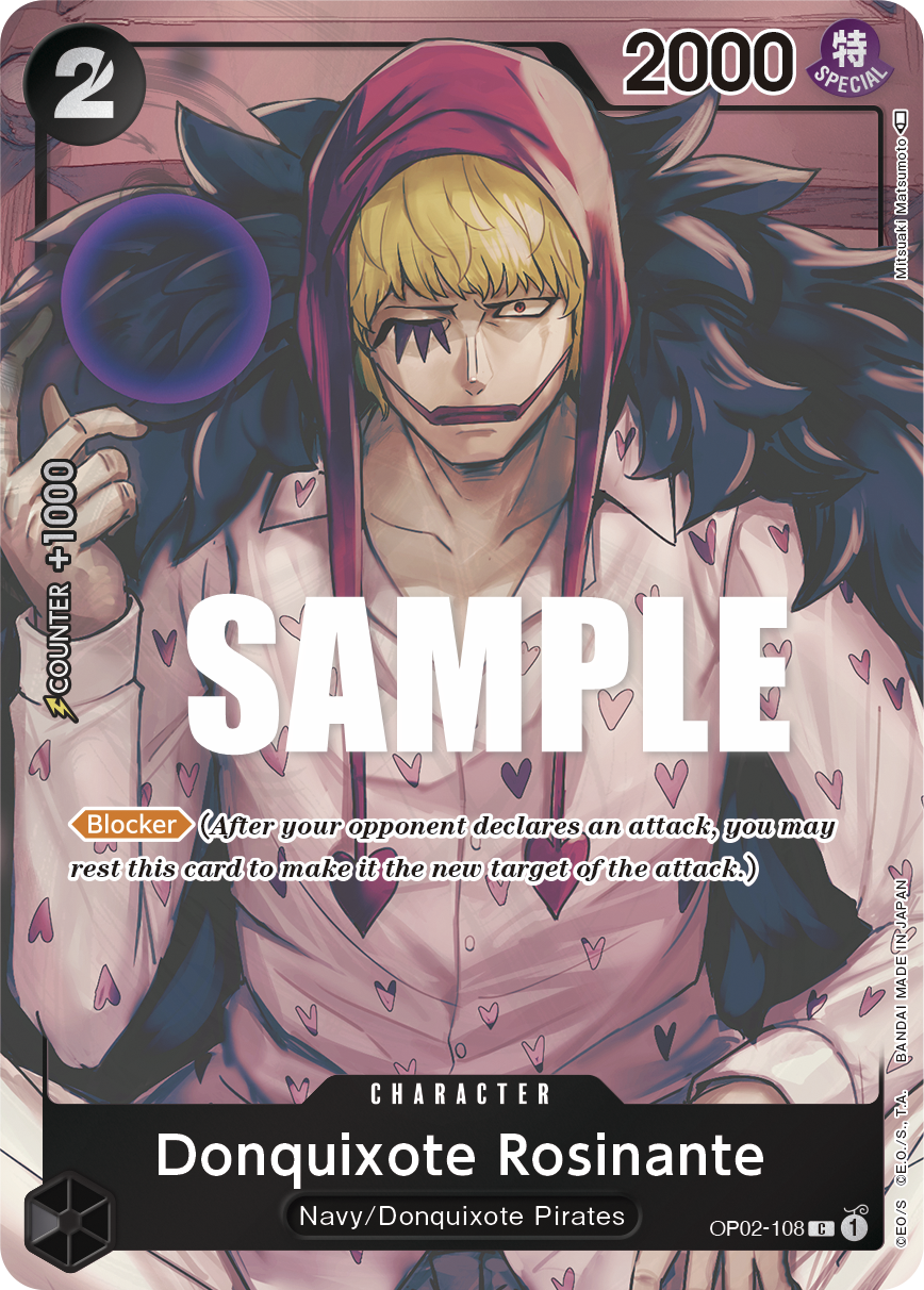 OP02-108 C ENG Donquixote Rosinante Parallel Common character card