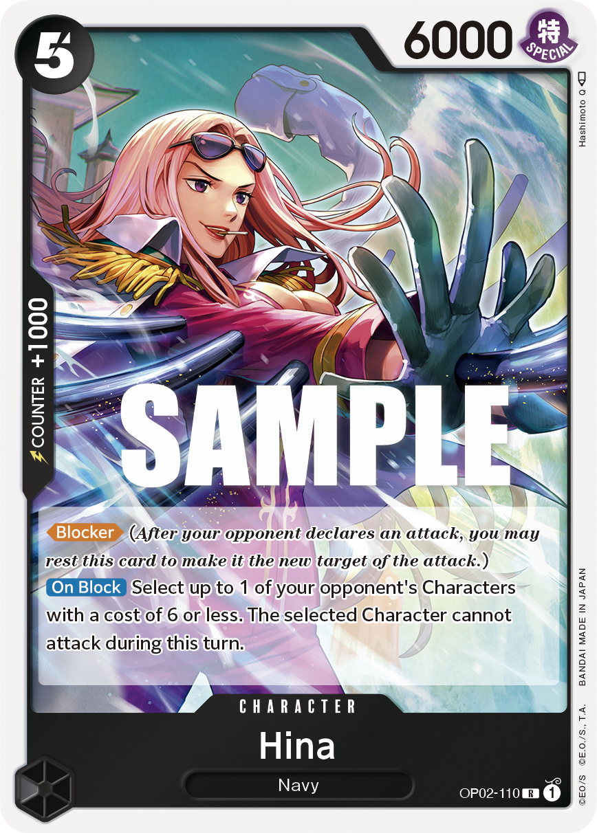 OP02-110 R ENG Hina Rare Character Card