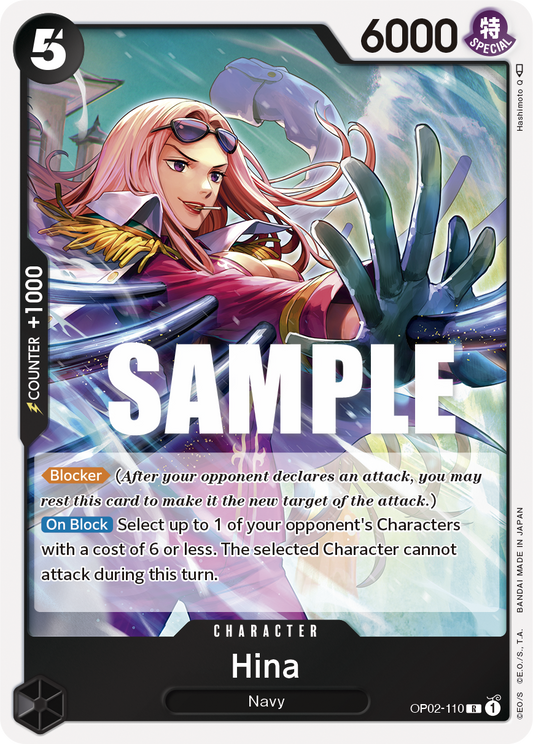 OP02-110 R ENG Hina Carte personnage rare