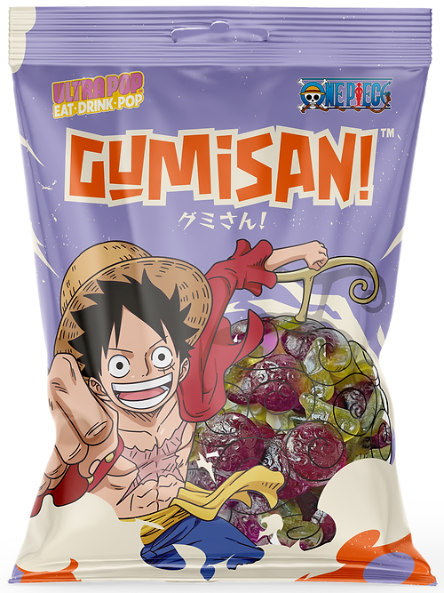One Piece Gumisan Candy - Luffy Devil Fruit Grape Flavor