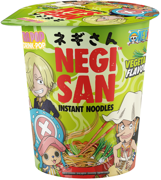 Negisan Cup Noodle One Piece - Sanji / Usopp / Chopper - Instant Noodles vegetable flavor