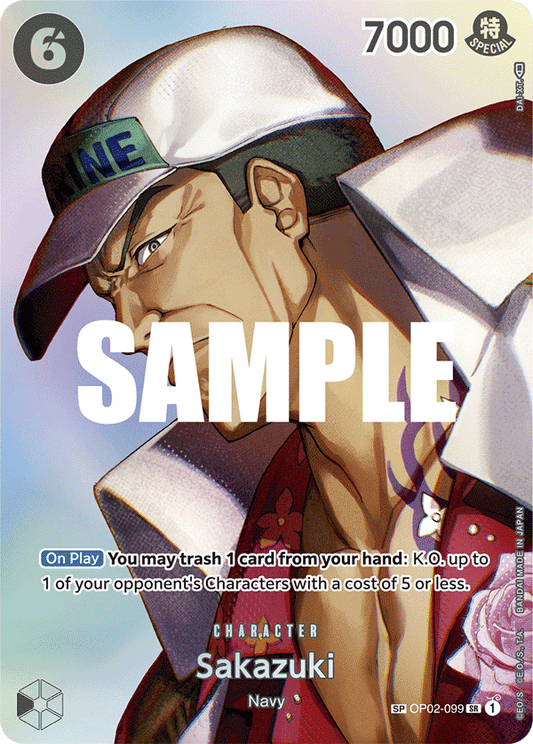 OP02-099 SP ENG Sakazuki (Parallel) Special Character Card