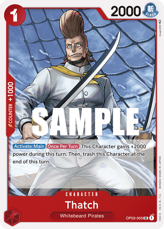 OP03-005 UC ENG Thatch Uncommon character card