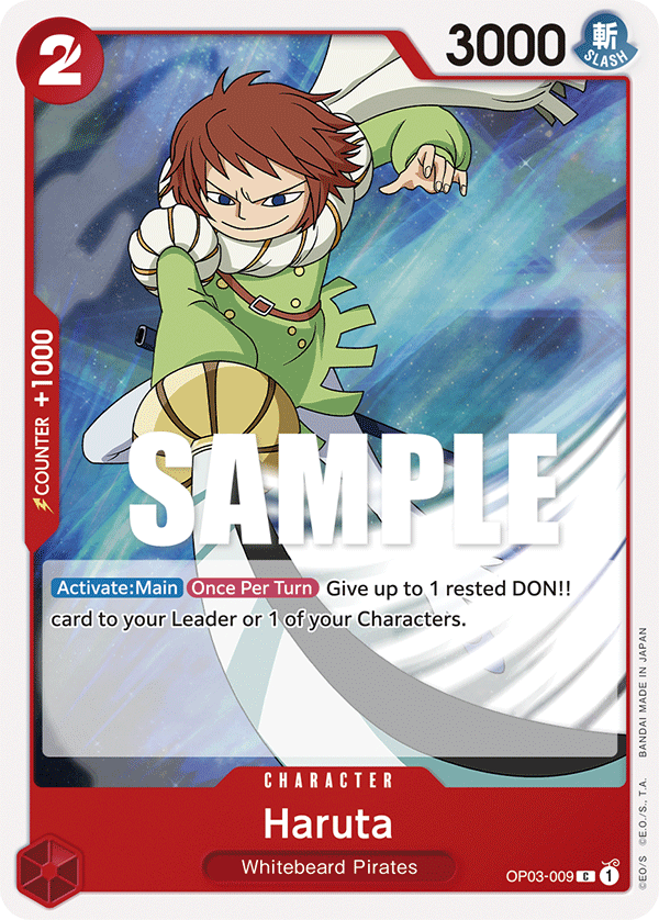 OP03-009 C ENG Haruta Carte personnage commune