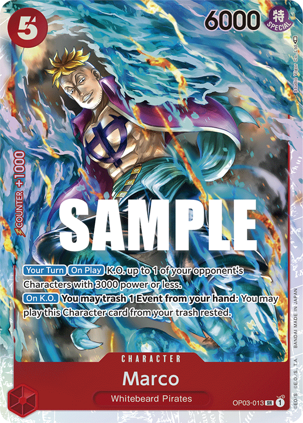 OP03-013 SR ENG Marco Super Rare Character Card