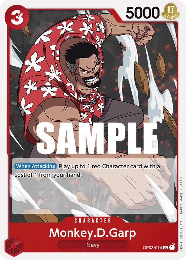 OP03-014 UC ENG Monkey D. Garp Uncommon character card