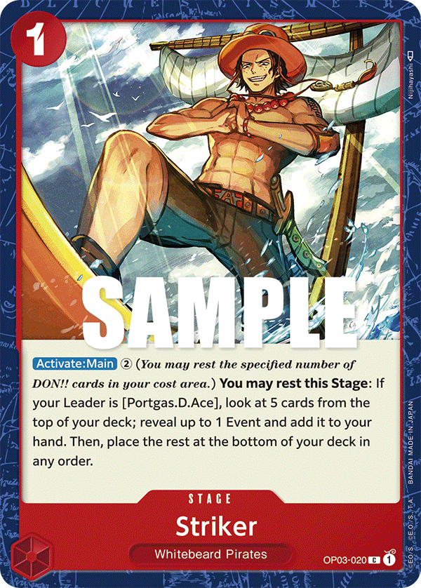 OP03-020 C ENG Striker Stage card