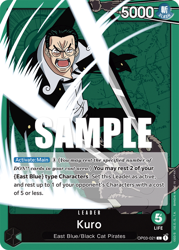 OP03-021 L ENG Kuro Leader card 