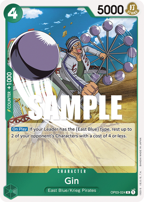 OP03-024 R ENG Gin Rare character card