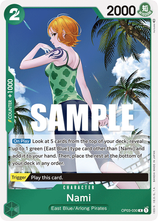 OP03-030 R ENG Nami Carte personnage rare