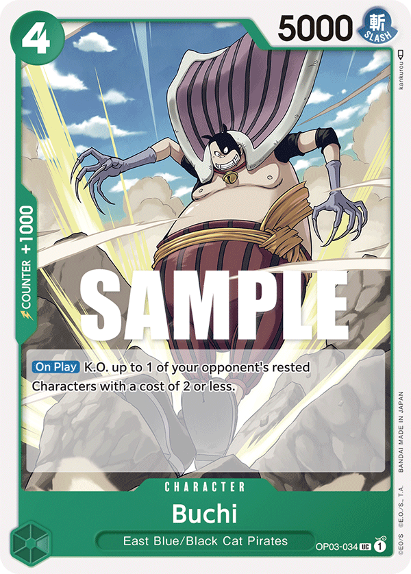 OP03-034 UC ENG Buchi Uncommon character card