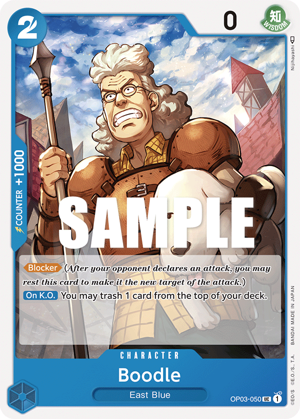 OP03-050 UC ENG Boodle Uncommon character card