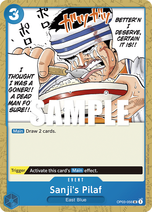 OP03-056 UC ENG Sanji's Pilaf Uncommon Event Card