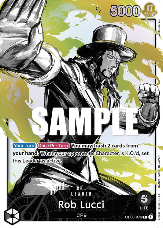 OP03-076 L ENG Rob Lucci (Parallèle) Carte leader