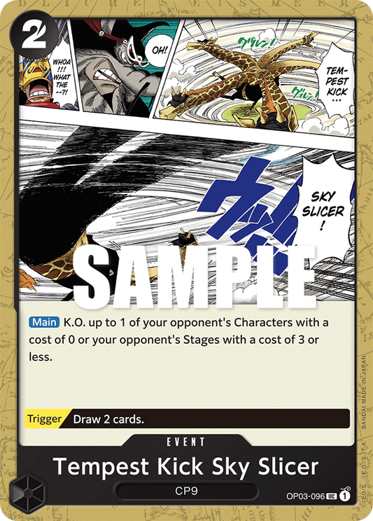 OP03-096 UC ENG Tempest Kick Sky Slicer Carte évènement uncommon