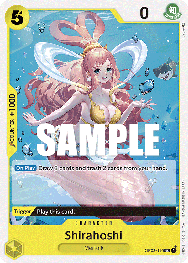 OP03-116 UC ENG Shirahoshi Carte personnage uncommon