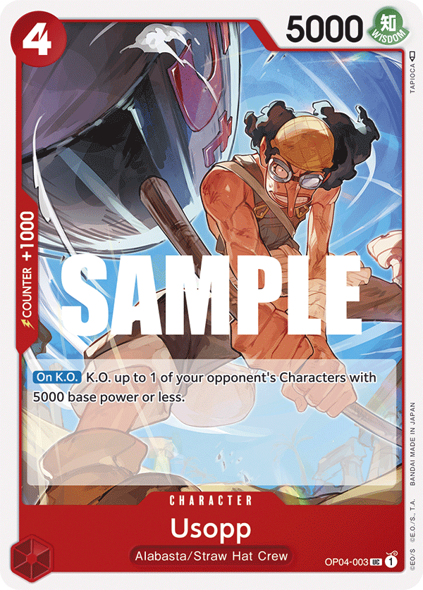 OP04-003 UC ENG Usopp Uncommon Character Card